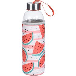 Skleněná láhev na vodu Watermelon, 400 ml