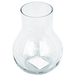 Skleněná váza Ricey čirá, 21 cm