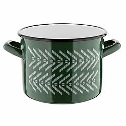 Smaltovaný hrnec BOHO 20 cm, zelená