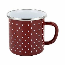 Smaltovaný hrnek RETRO 9 cm, červená