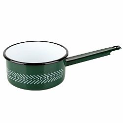 Smaltovaný rendlík BOHO 16 cm, zelená