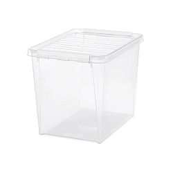 SmartStore Úložný box s bílými klipy Classic, 25 l