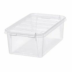 SmartStore Úložný box s bílými klipy Classic, 3,6 l