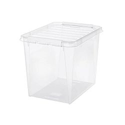 SmartStore Úložný box s bílými klipy Classic, 52 l