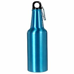 Sportovní hliníková láhev s uzávěrem 600 ml, modrá