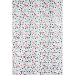 Sprchový závěs Flowers modrá, 200 x 180 cm