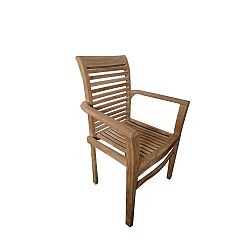 Stohovatelná zahradní židle Stucking, teak