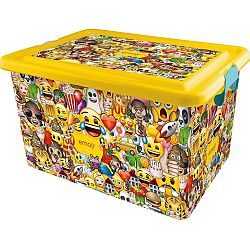 STOR Dekorační úložný box Emoji, 23 l