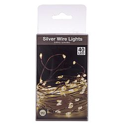Světelný drát teplá bílá 40 LED, 205 cm