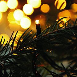 Světelný venkovní řetěz Jantar 200 LED, 32 m