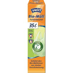 Swirl BIO kompostovatelné pytle s uchy 35 l