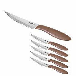 Tescoma Nůž steakový PRESTO 12 cm, 6 ks, hnědá
