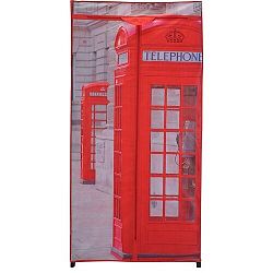 Textilní šatní skříň 75 x 160 x 45 cm, London