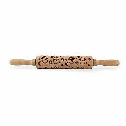 Toro Dřevěný váleček s dekorem Sněhulák, 38 cm