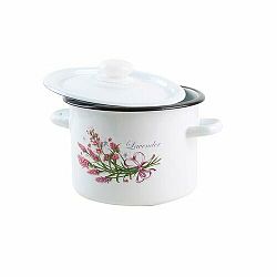 Toro Smaltovaný hrnec s poklicí Levandule, 3 l