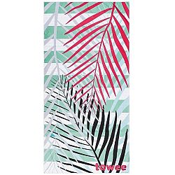 Towee rychleschnoucí osuška PALMS PINK, 70 x 140 cm