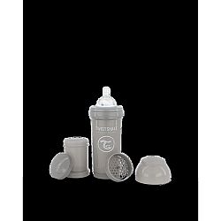 Twistshake Kojenecká láhev Anti-Colic 260 ml, šedá