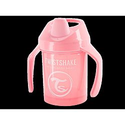 Twistshake Učící netekoucí hrnek 230 ml, růžová