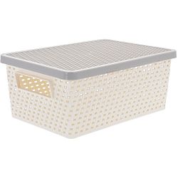 Úložný box 4 l, krémová