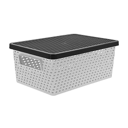 Úložný box 4 l, šedá