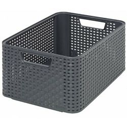 Úložný box RATTAN Style2 M antracit, Curver