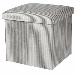 Úložný sedací box Faro šedo - bílá, 38 x 38 cm