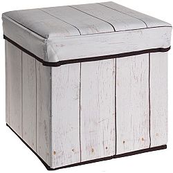 Úložný sedací box Wooden Maple, 30 x 30 x 30 cm 