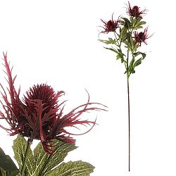 Umělá květina Eryngium červená, 66 cm
