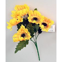 Umělá kytice Slunečnice žlutá, 37 cm