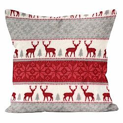 Vánoční polštářek Scandi Deer, 40 x 40 cm