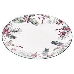 Vánoční porcelánový talíř Needles, 27 cm