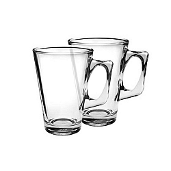 VETRO-PLUS Sada skleněných hrnků VELA 240 ml, 2 ks
