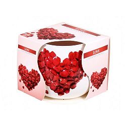 Vonná svíčka ve skle Love 100 g, 7,2 cm
