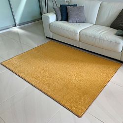 Vopi Kusový koberec Eton lux žlutá, 140 x 200 cm