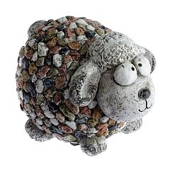 Zahradní dekorace Ovečka s kamínky, 27 x 19 x 19 cm
