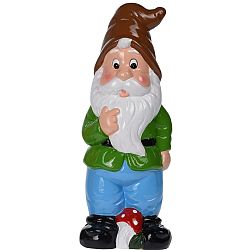 Zahradní trpaslík s hnědou čepicí, 30 cm