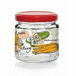 Zavařovací sklenice s víčkem ZELENINA 100 ml, 12 ks