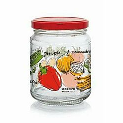 Zavařovací sklenice s víčkem ZELENINA 200 ml, 6 ks
