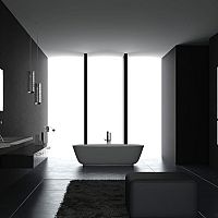 Černá koupelna - vypadá lépe než by se mohlo zdát