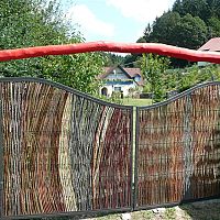 Proutěné zástěny a ploty z vrbového proutí