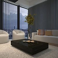 Vertikálne žalúzie v čiernej farbe