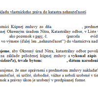 Jak podat návrh na vklad do katastru nemovitostí? Stáhněte si náš vzor