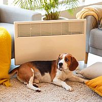 Elektrický konvektor nejen na stěnu s ventilátorem, termostatem, s WiFi? Spotřeba, cena, recenze