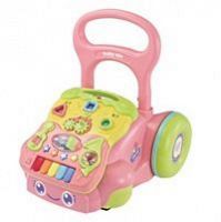 Baby Mix Dětské edukační chodítko růžové