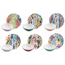 18dílný set barevného nádobí z kameniny Villa d'Este Cartagena