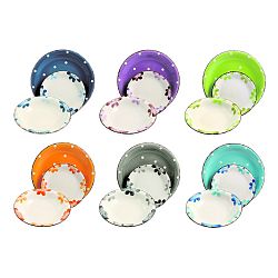 18dílný set barevného nádobí z kameniny Villa d'Este Margaritan