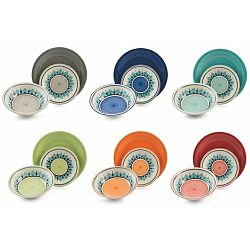 18dílný set barevného nádobí z kameniny Villa d'Este Ravello