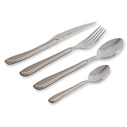 24dílná sada příborů s béžovou rukojetí Sabichi Roma