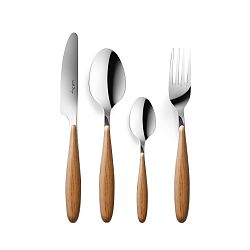 24dílná sada příborů s dřevěnou rukojetí Vialli Design Oslo