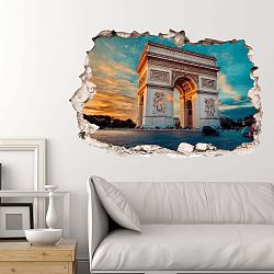 3D samolepka na zeď Ambiance Arc de Triomphe in Paris